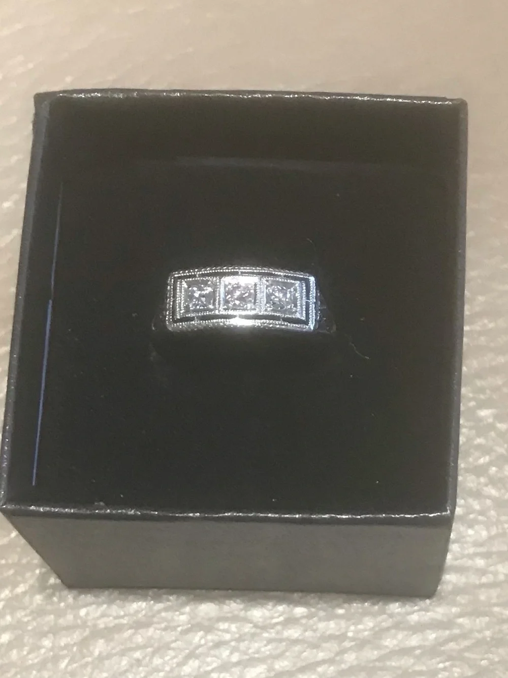 Antique 18k Diamond Filigree Ring